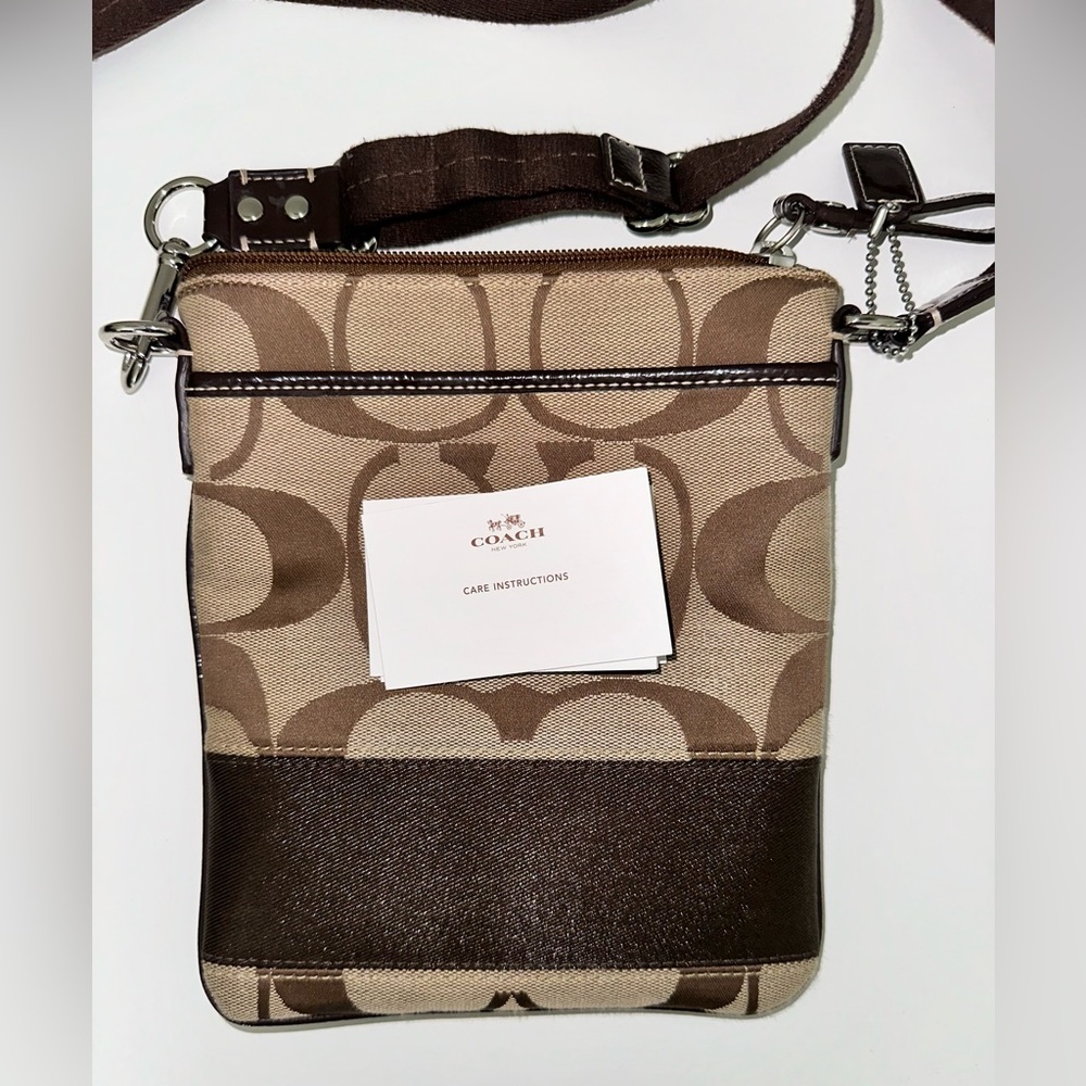 Coach Women’s Size Medium Monogram Canvas Crossbody Multicolor Bag